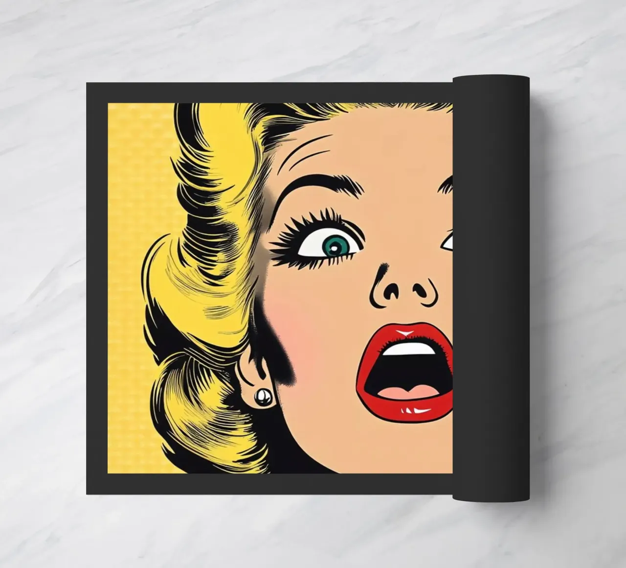 Bionda scioccata zerbino da M-Ulrich-Digital Art