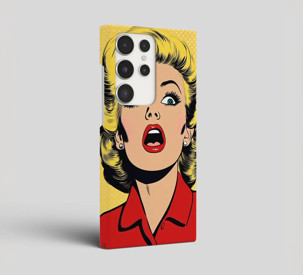 Bionda scioccata cover samsung da M-Ulrich-Digital Art