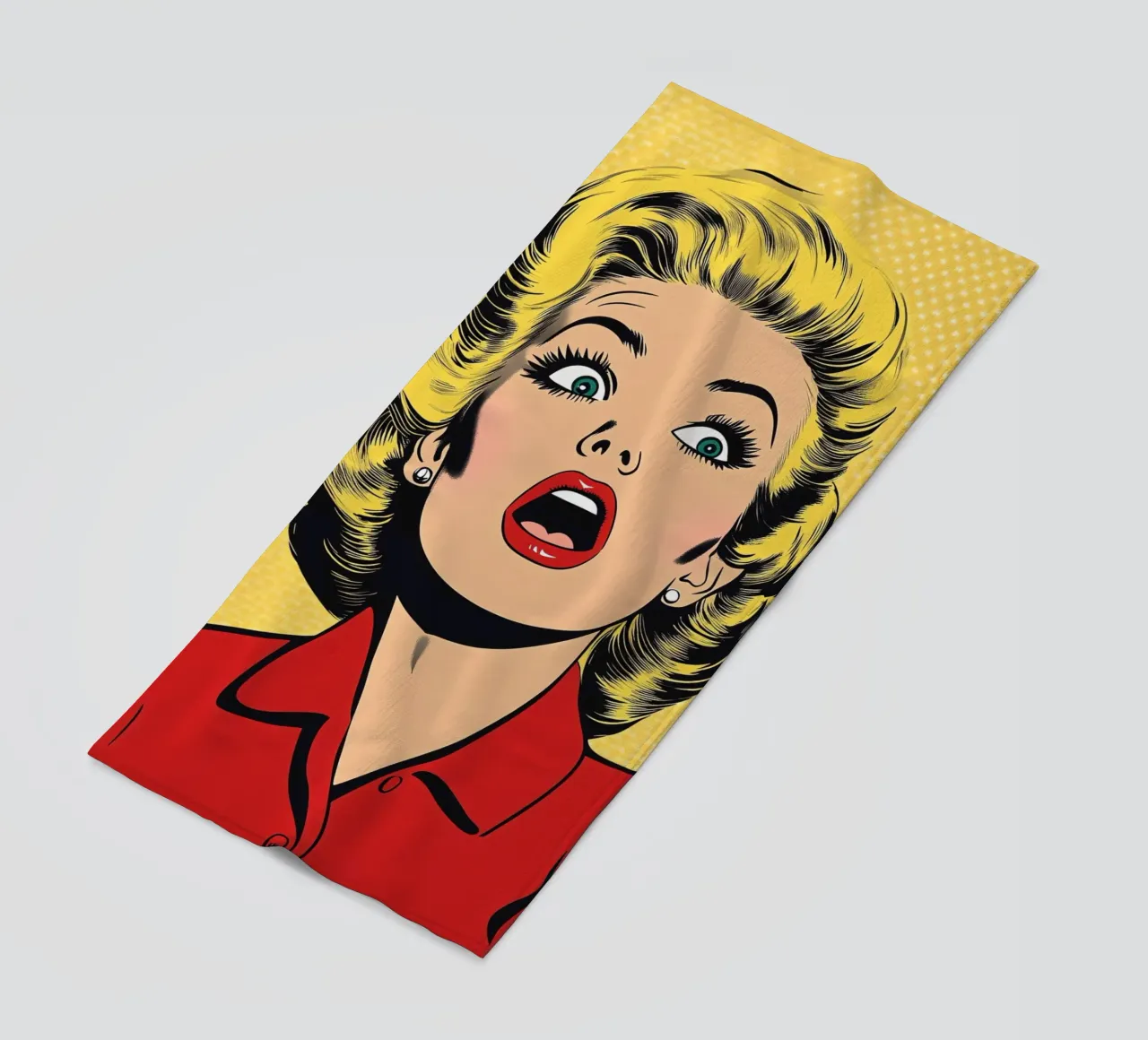 Bionda scioccata telo mare da M-Ulrich-Digital Art