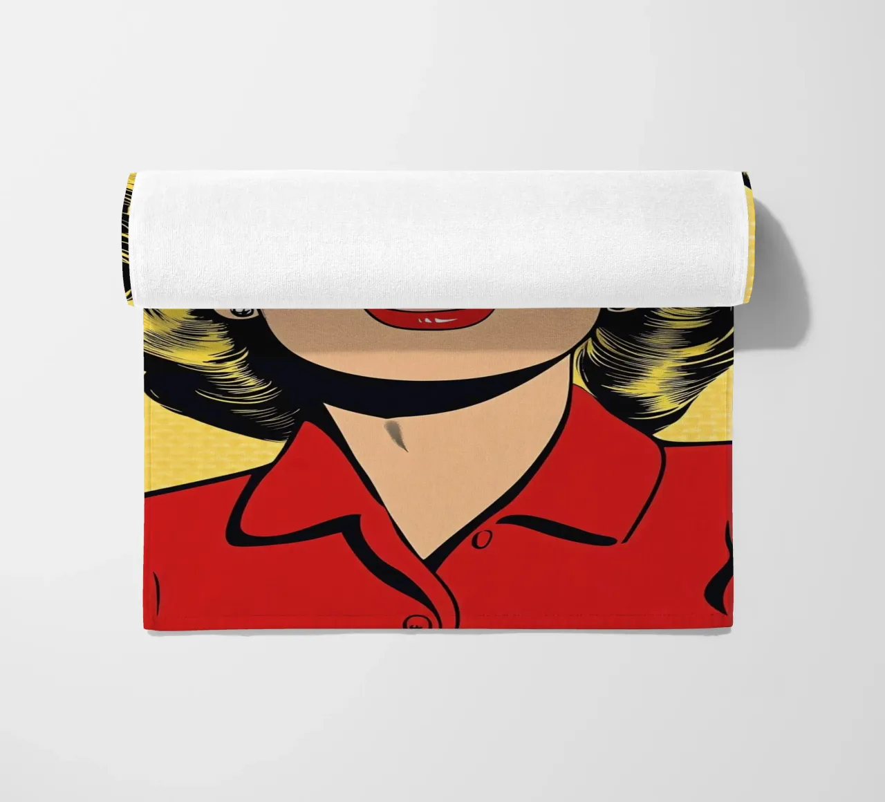 Bionda scioccata telo mare da M-Ulrich-Digital Art