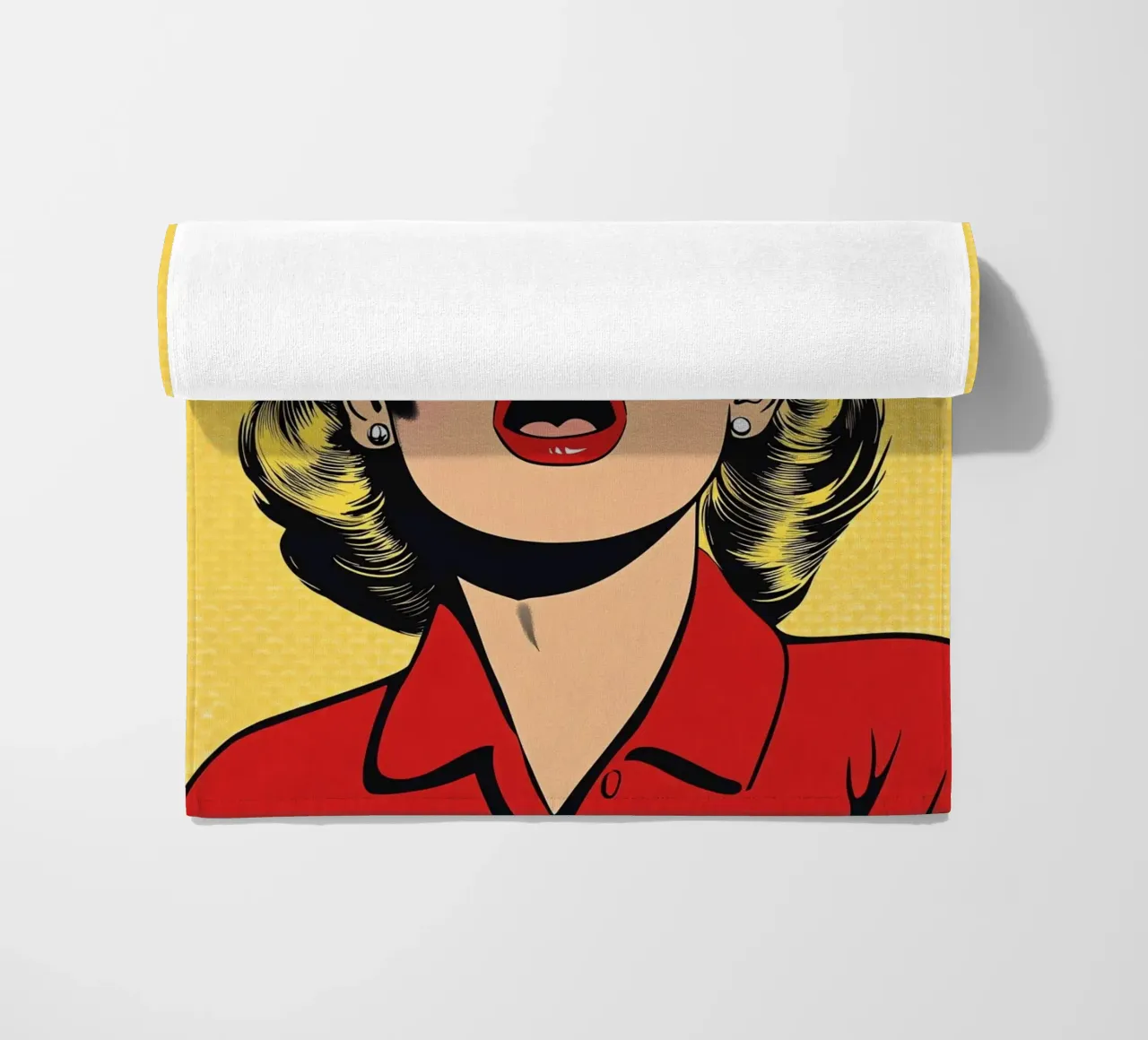 Bionda scioccata telo mare da M-Ulrich-Digital Art