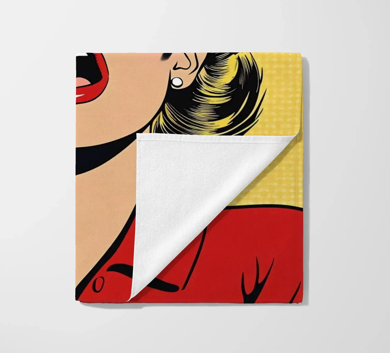 Bionda scioccata telo mare da M-Ulrich-Digital Art