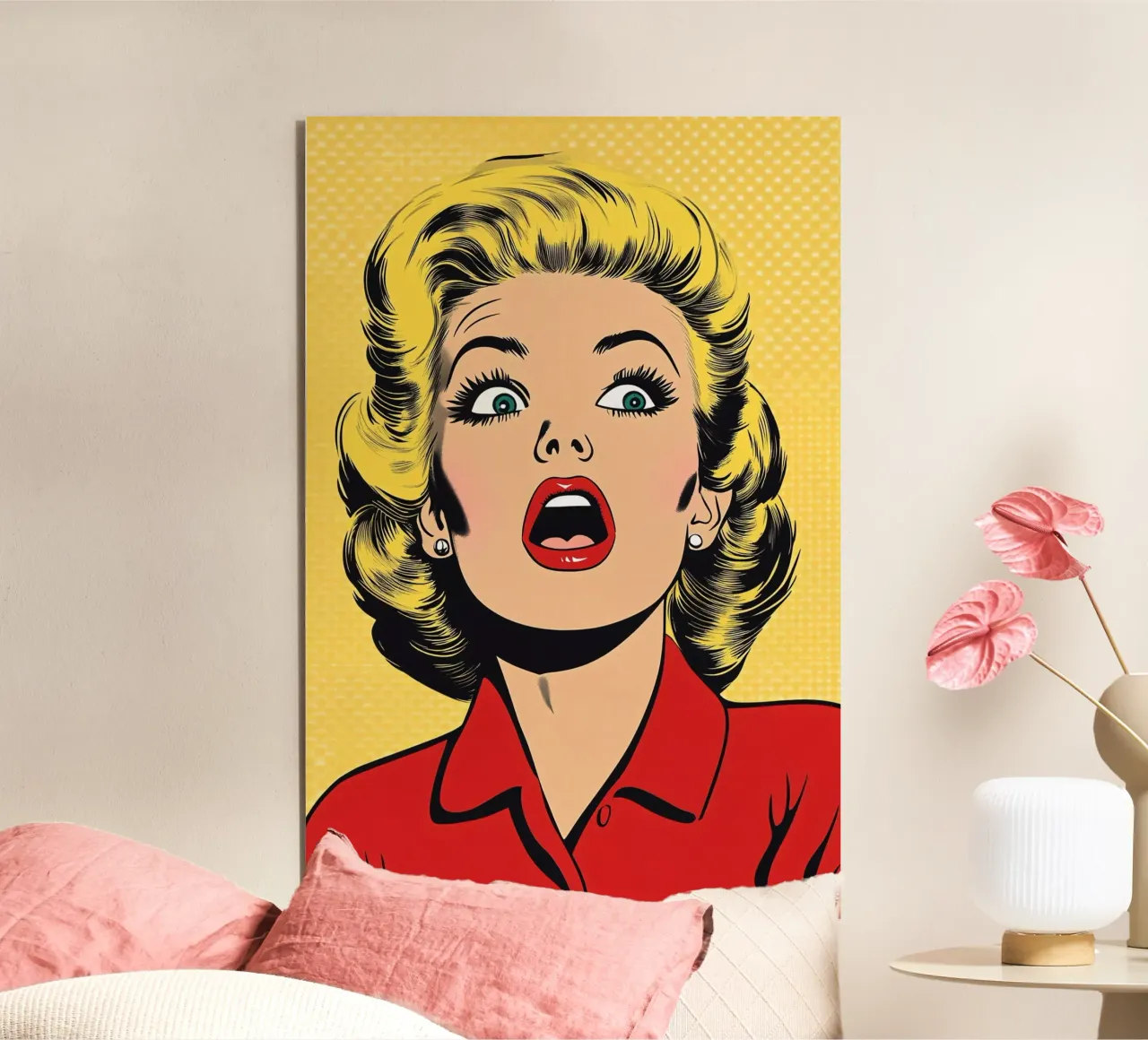 Bionda scioccata alluminio dibond da M-Ulrich-Digital Art