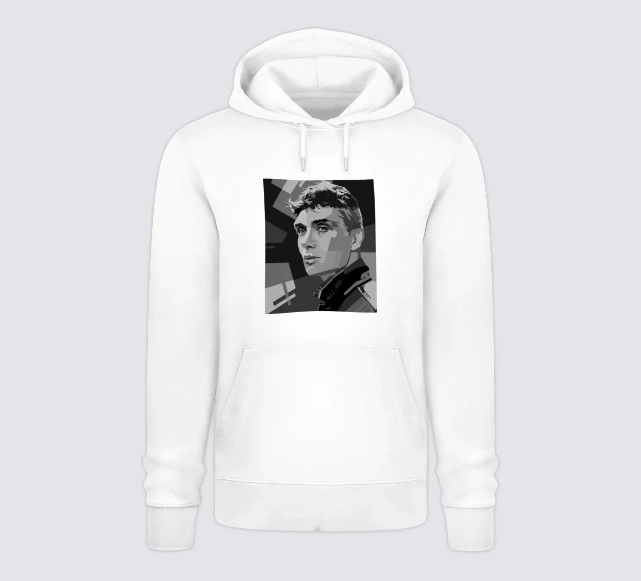 Cillian M Blackwhite Style WPAP felpa con cappuccio da KP Artwork