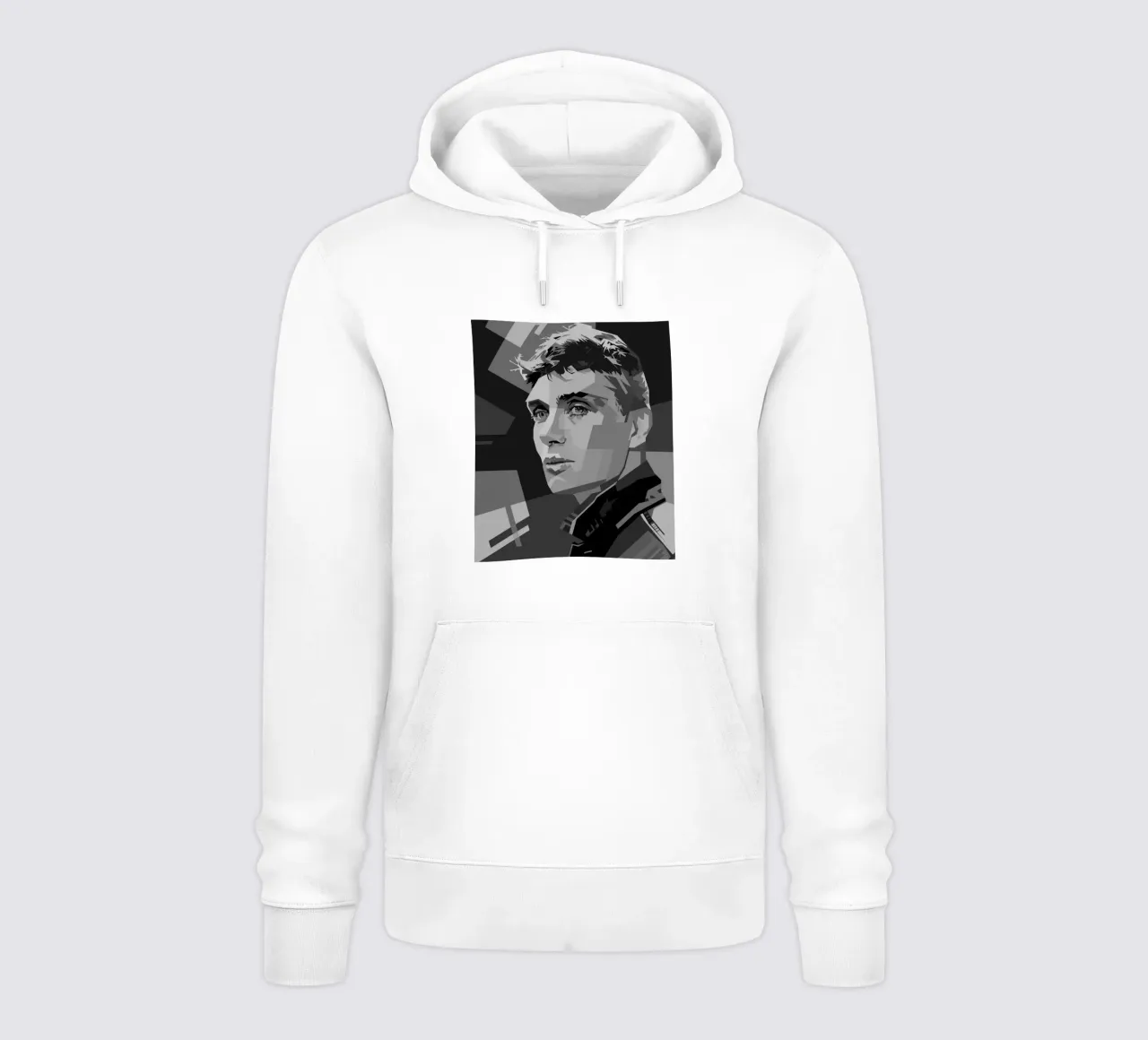 Cillian M Blackwhite Style WPAP felpa con cappuccio da KP Artwork