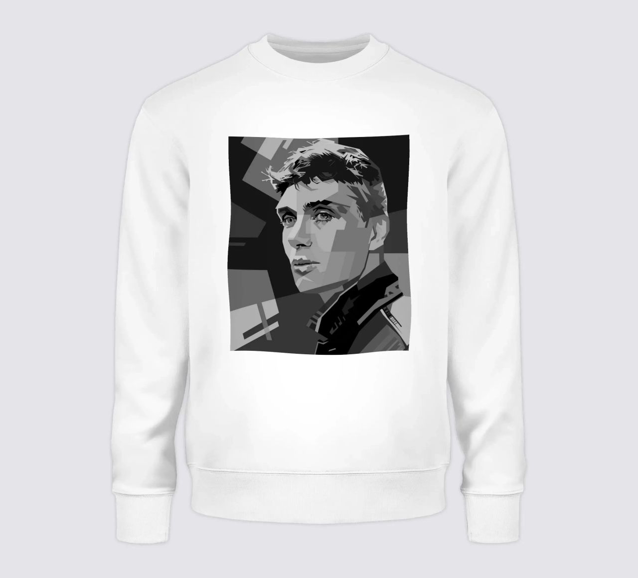 Cillian M Blackwhite Style WPAP felpa da KP Artwork