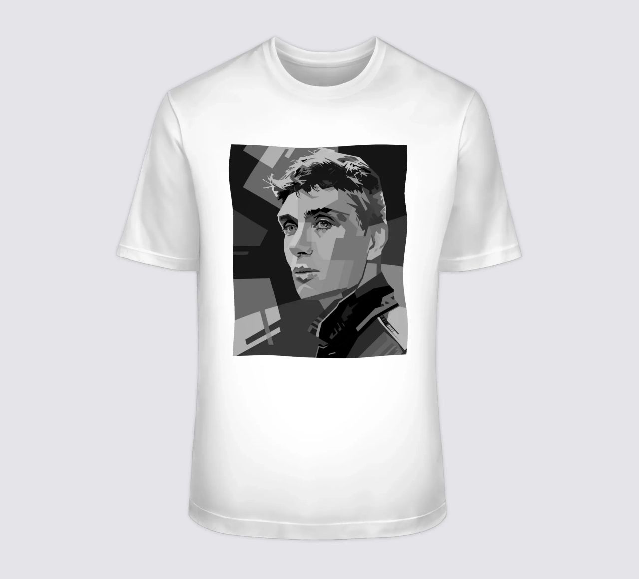 Cillian M Blackwhite Style WPAP t-shirt da KP Artwork