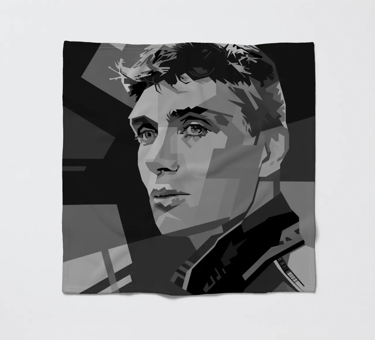 Cillian M Blackwhite Style WPAP coperta in pile da KP Artwork