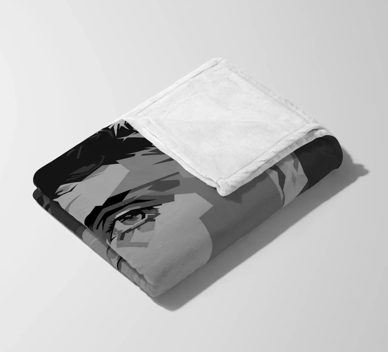 Cillian M Blackwhite Style WPAP coperta in pile da KP Artwork