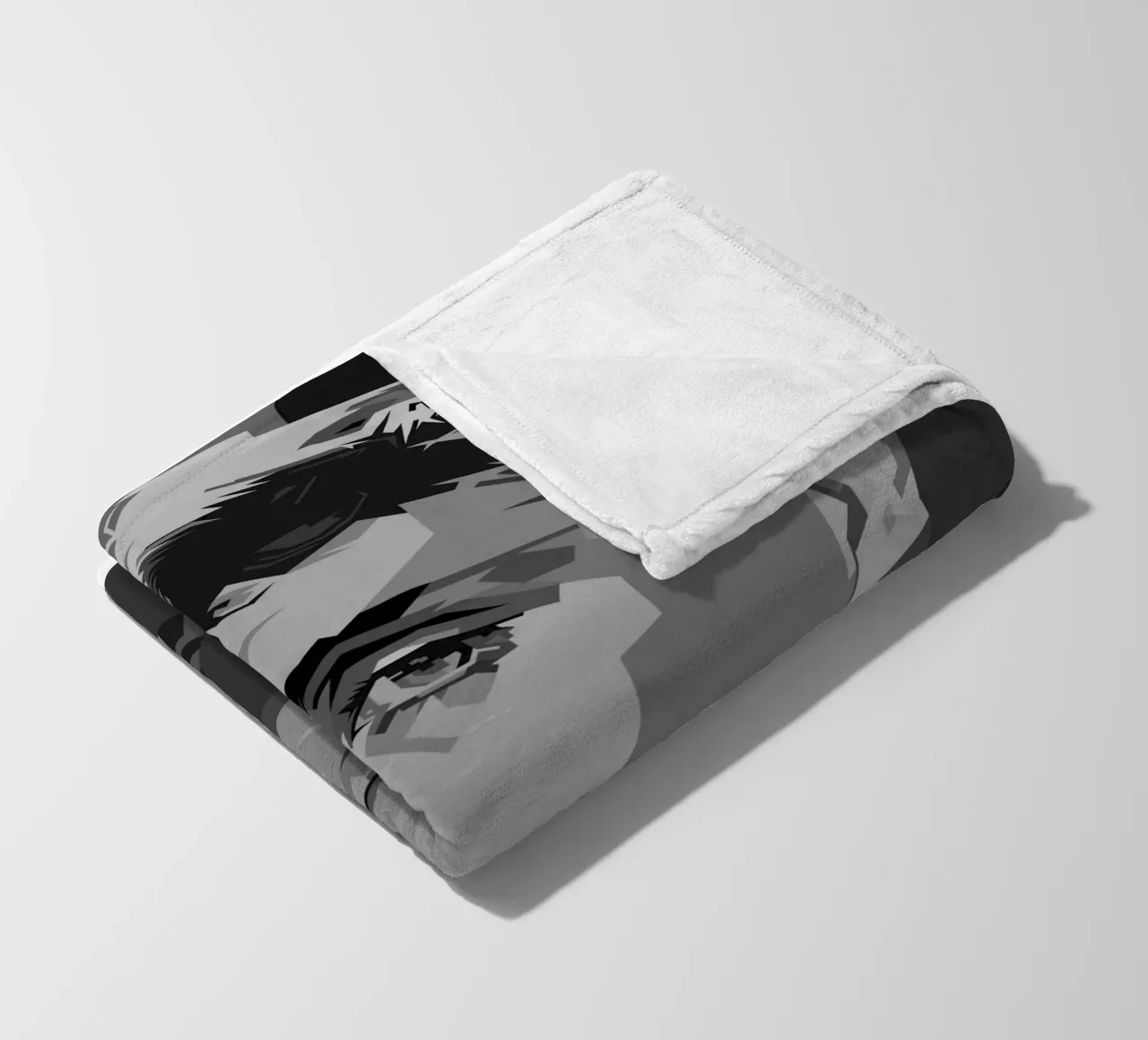 Cillian M Blackwhite Style WPAP coperta in pile da KP Artwork