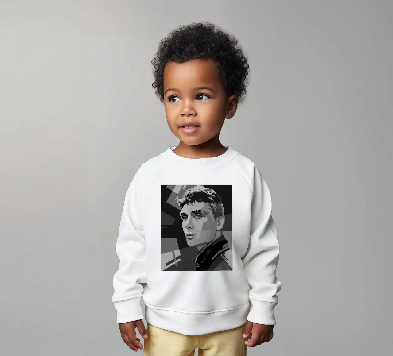 Cillian M Blackwhite Style WPAP baby sweatshirt van KP Artwork
