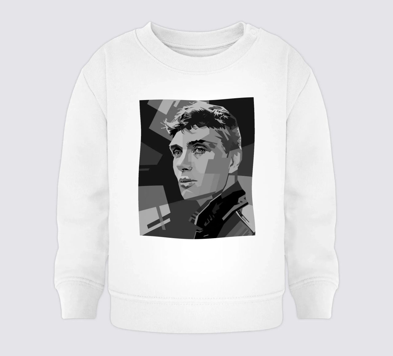 Cillian M Blackwhite Style WPAP felpa neonato da KP Artwork