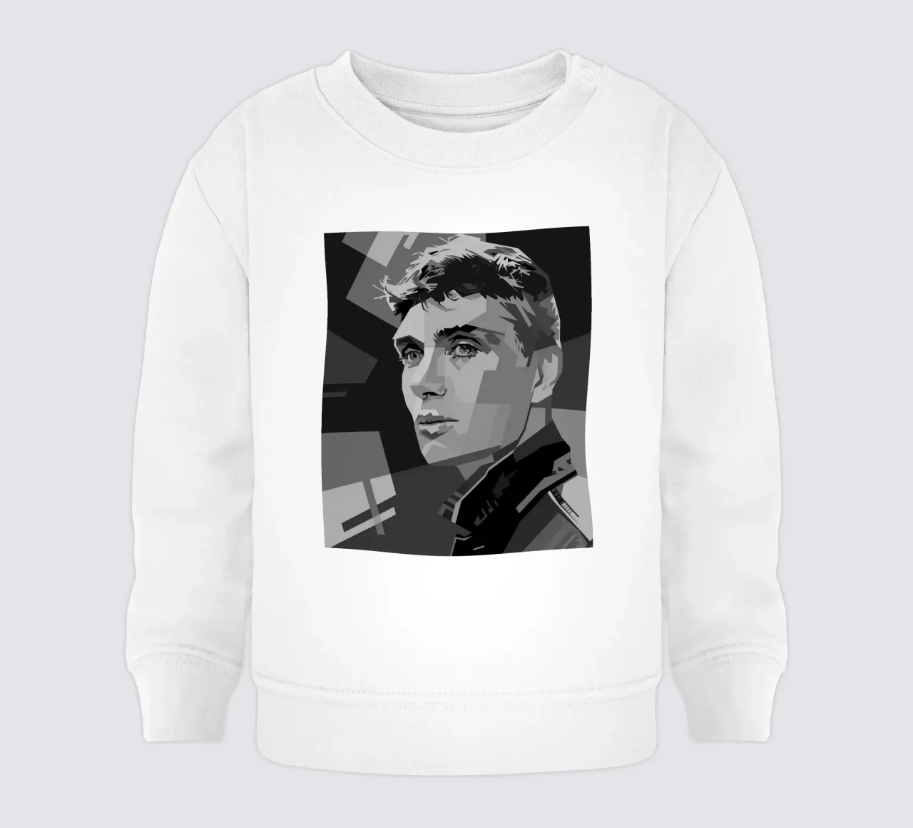 Cillian M Blackwhite Style WPAP baby sweatshirt van KP Artwork