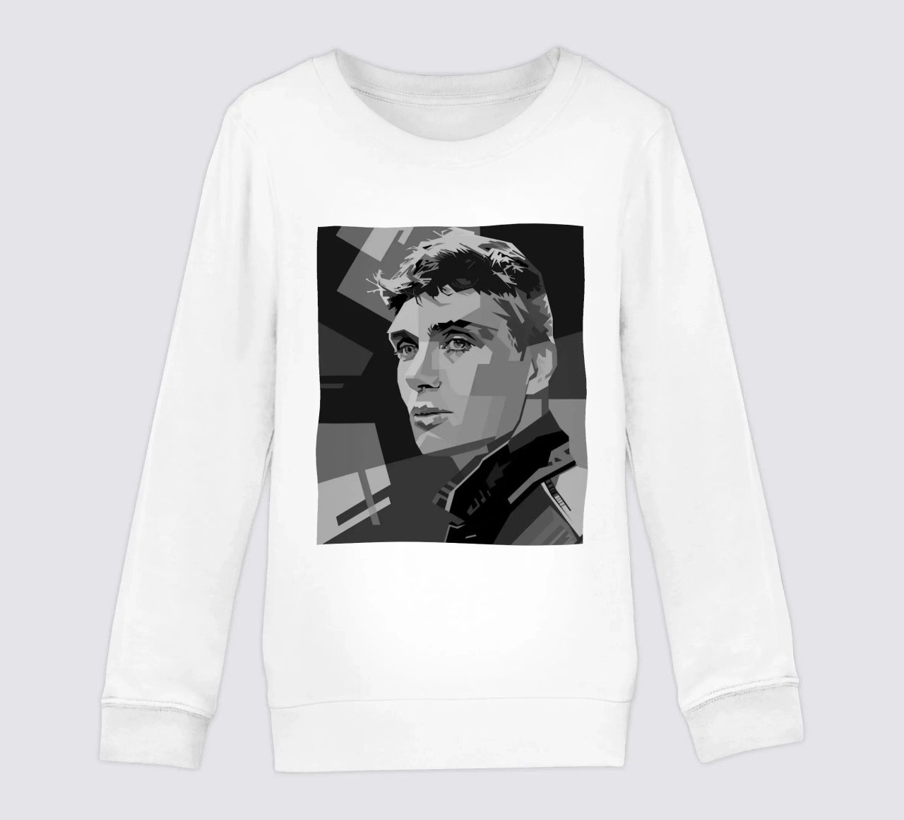 Cillian M Blackwhite Style WPAP felpa bambino da KP Artwork