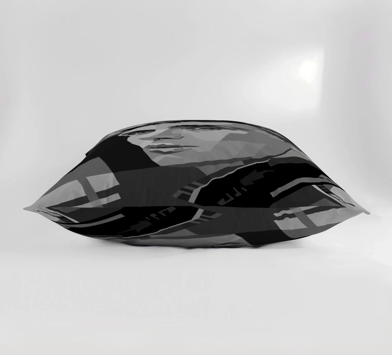 Cillian M Blackwhite Style WPAP cuscino da KP Artwork