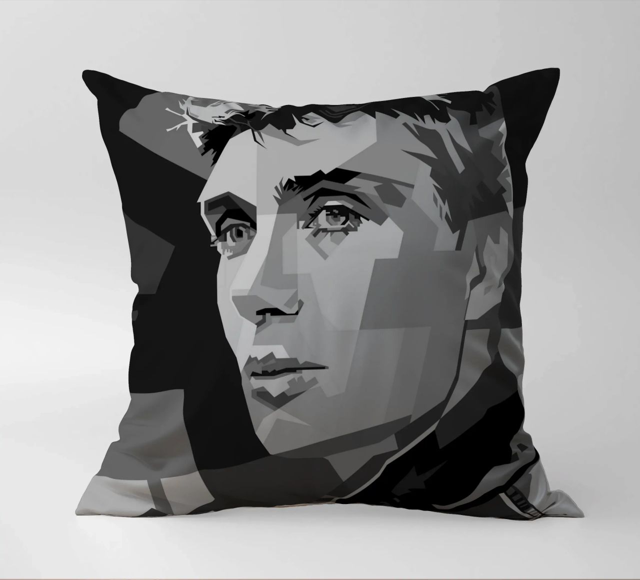 Cillian M Blackwhite Style WPAP cuscino da KP Artwork