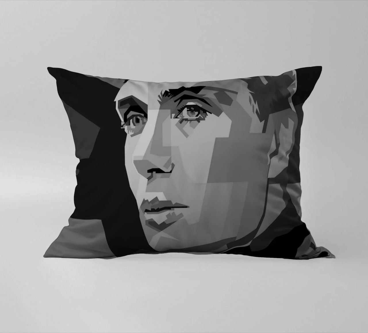 Cillian M Blackwhite Style WPAP cuscino da KP Artwork