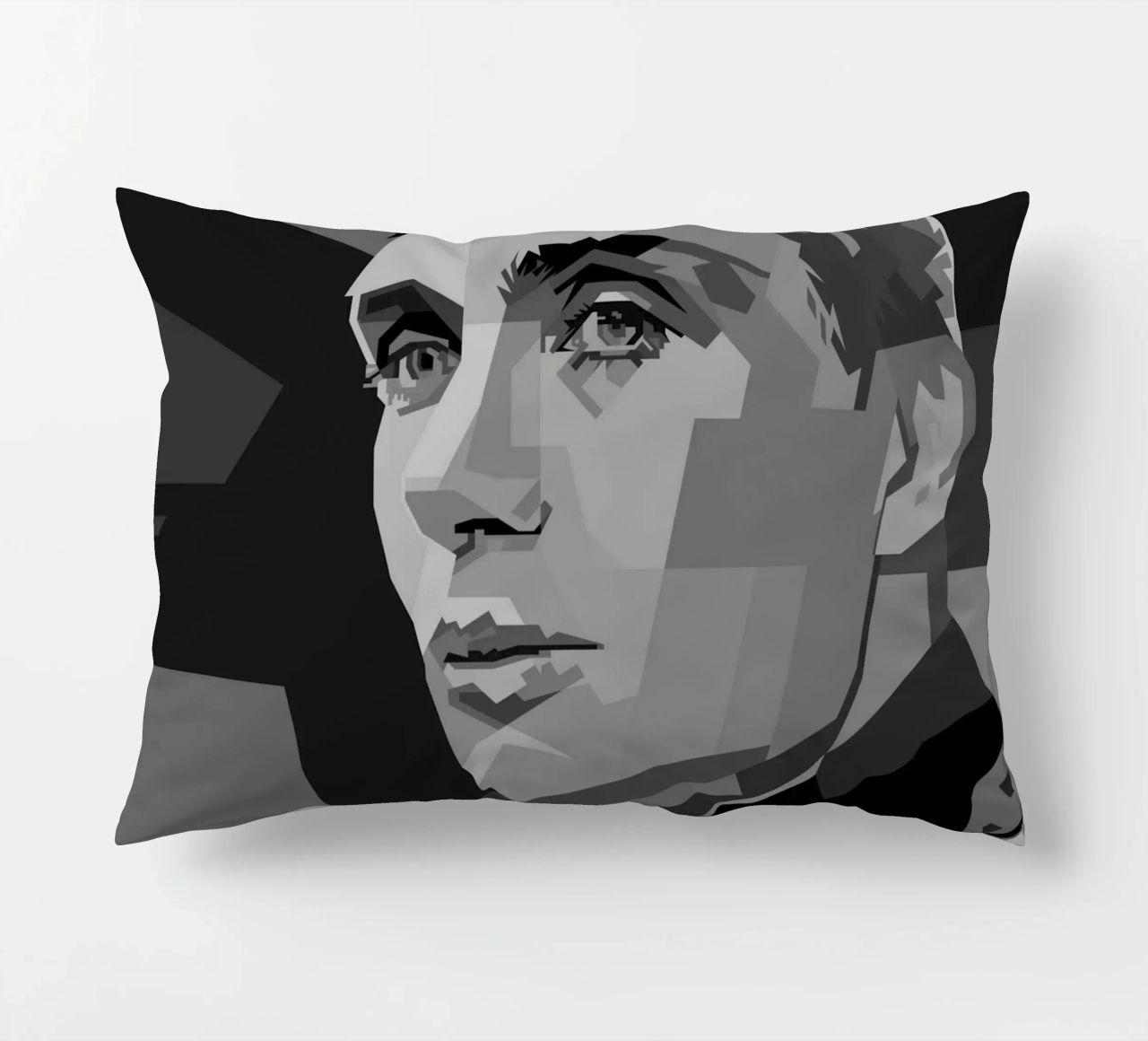 Cillian M Blackwhite Style WPAP cuscino da KP Artwork