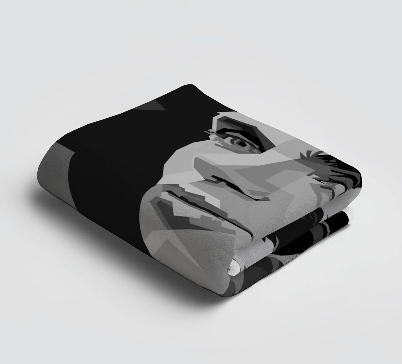 Cillian M Blackwhite Style WPAP asciugamano da bagno da KP Artwork