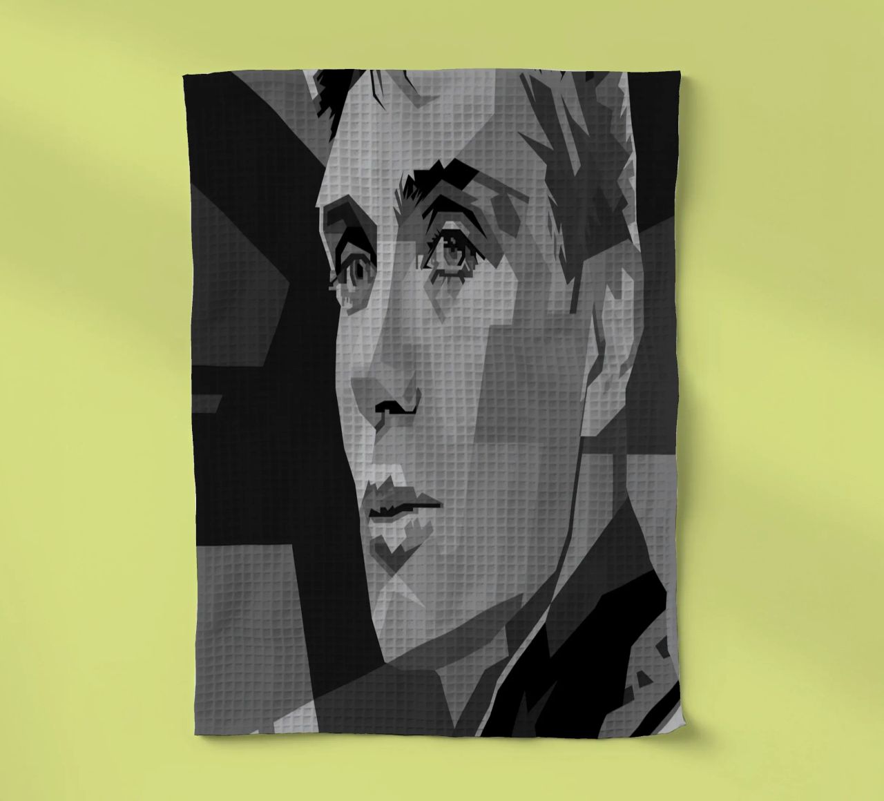 Cillian M Blackwhite Style WPAP canovaccio da cucina da KP Artwork