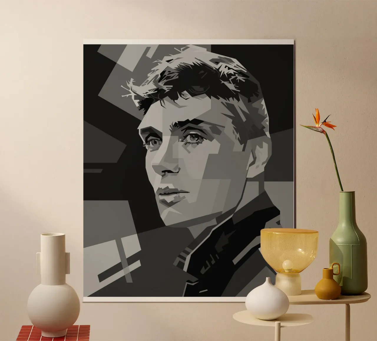 Cillian M Blackwhite Style WPAP carta hahnemühle da KP Artwork