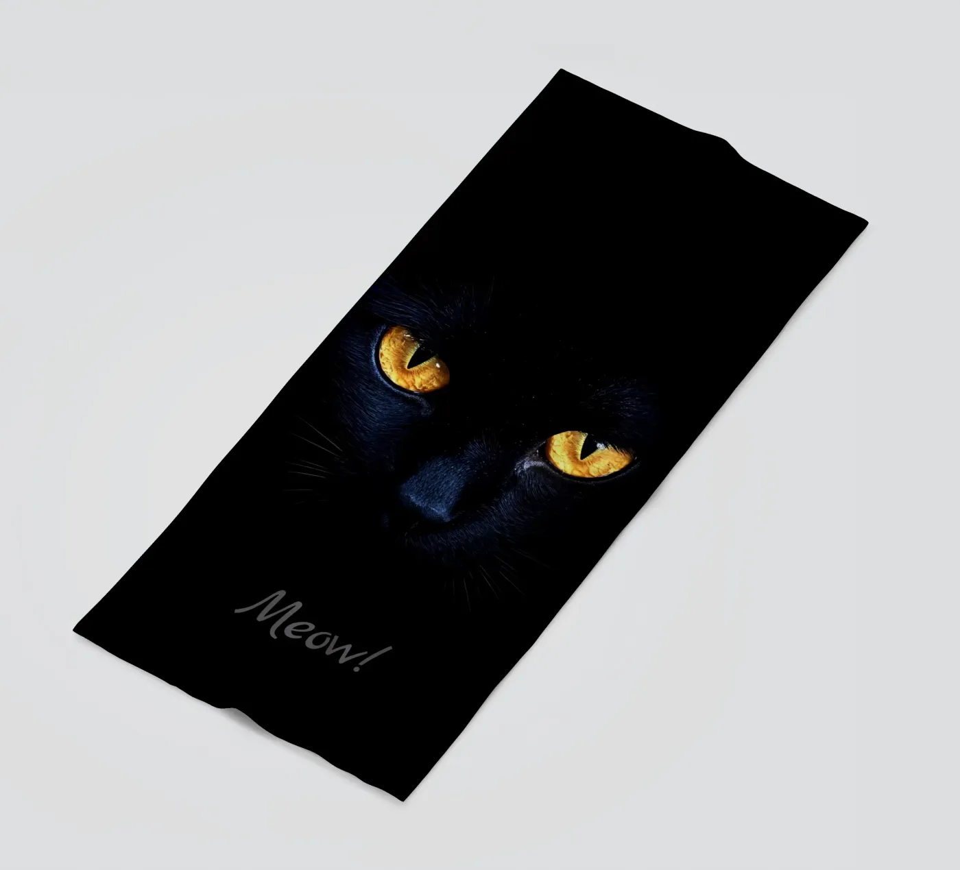 Miau! beach towel by M-Ulrich-Digital Art