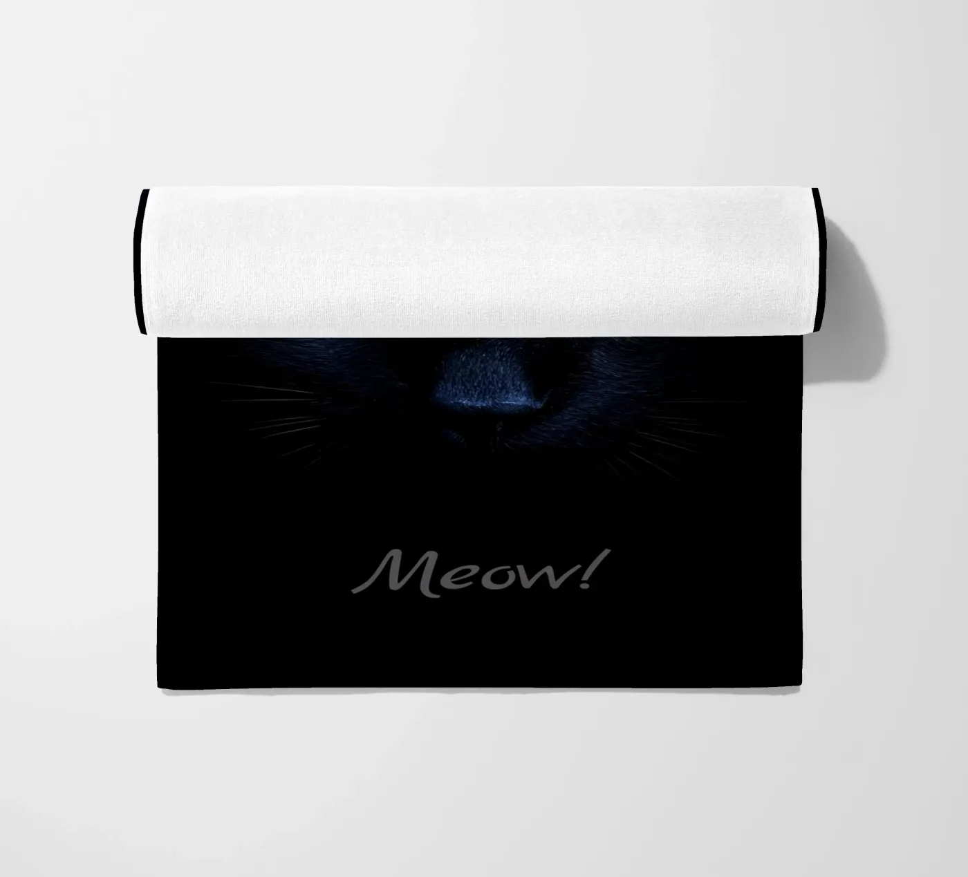 Miau! beach towel by M-Ulrich-Digital Art