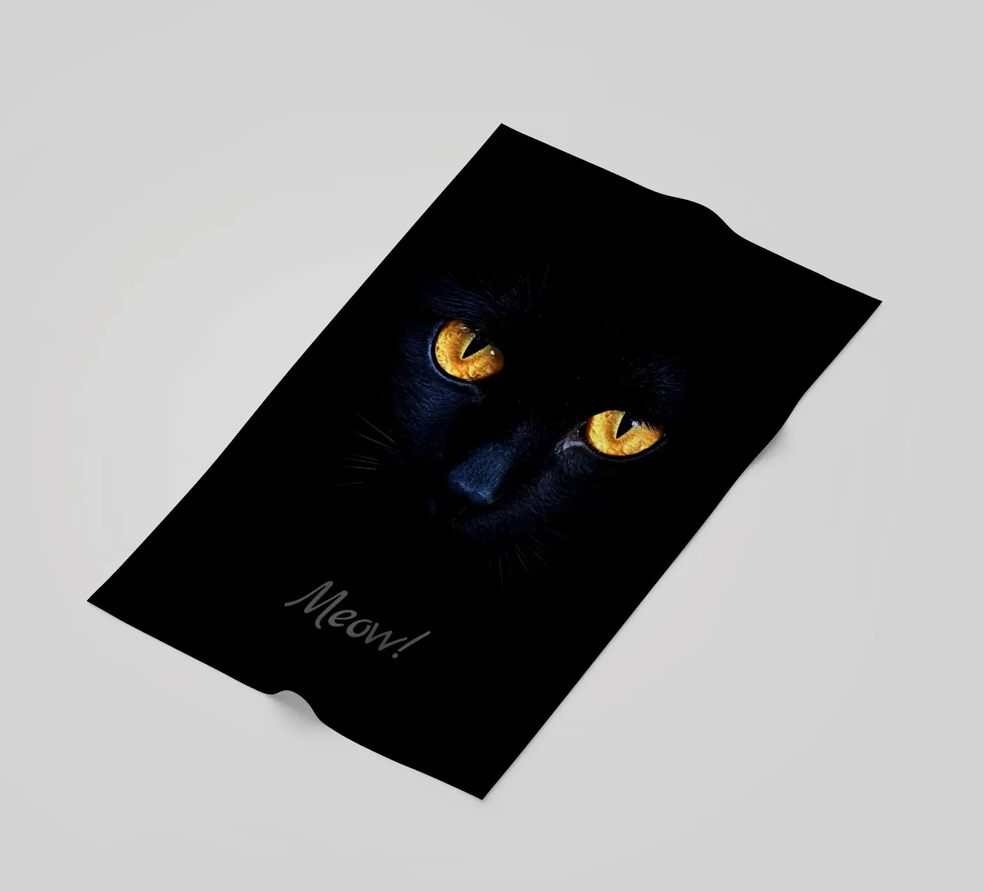 Miau! beach towel by M-Ulrich-Digital Art