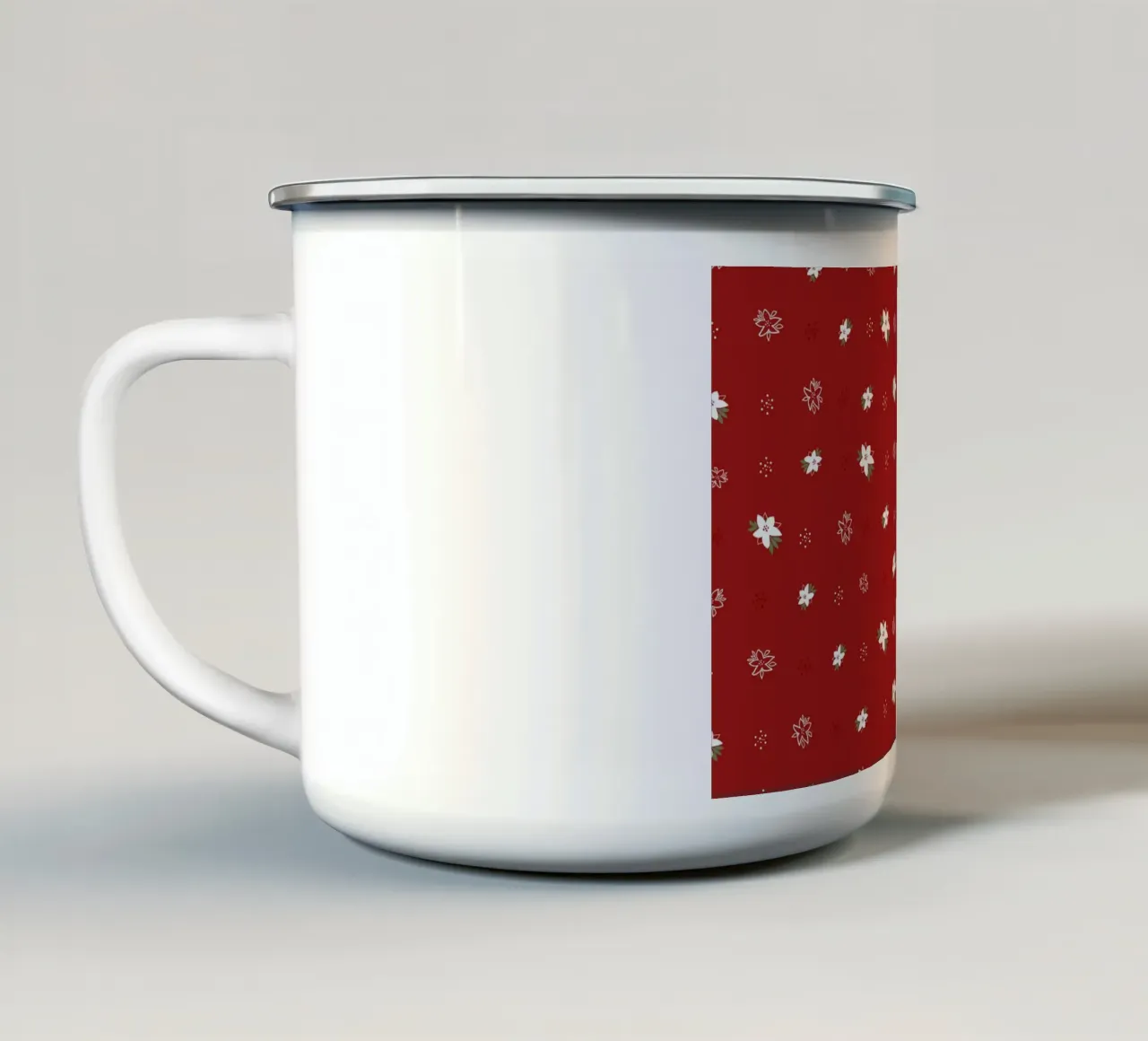 Fiori di Natale tazza in smalto da GalerieGG