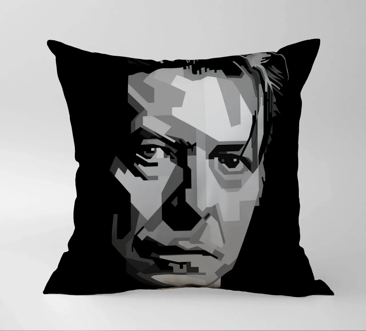 David Bowie Monochrome WPAP cuscino da KP Artwork