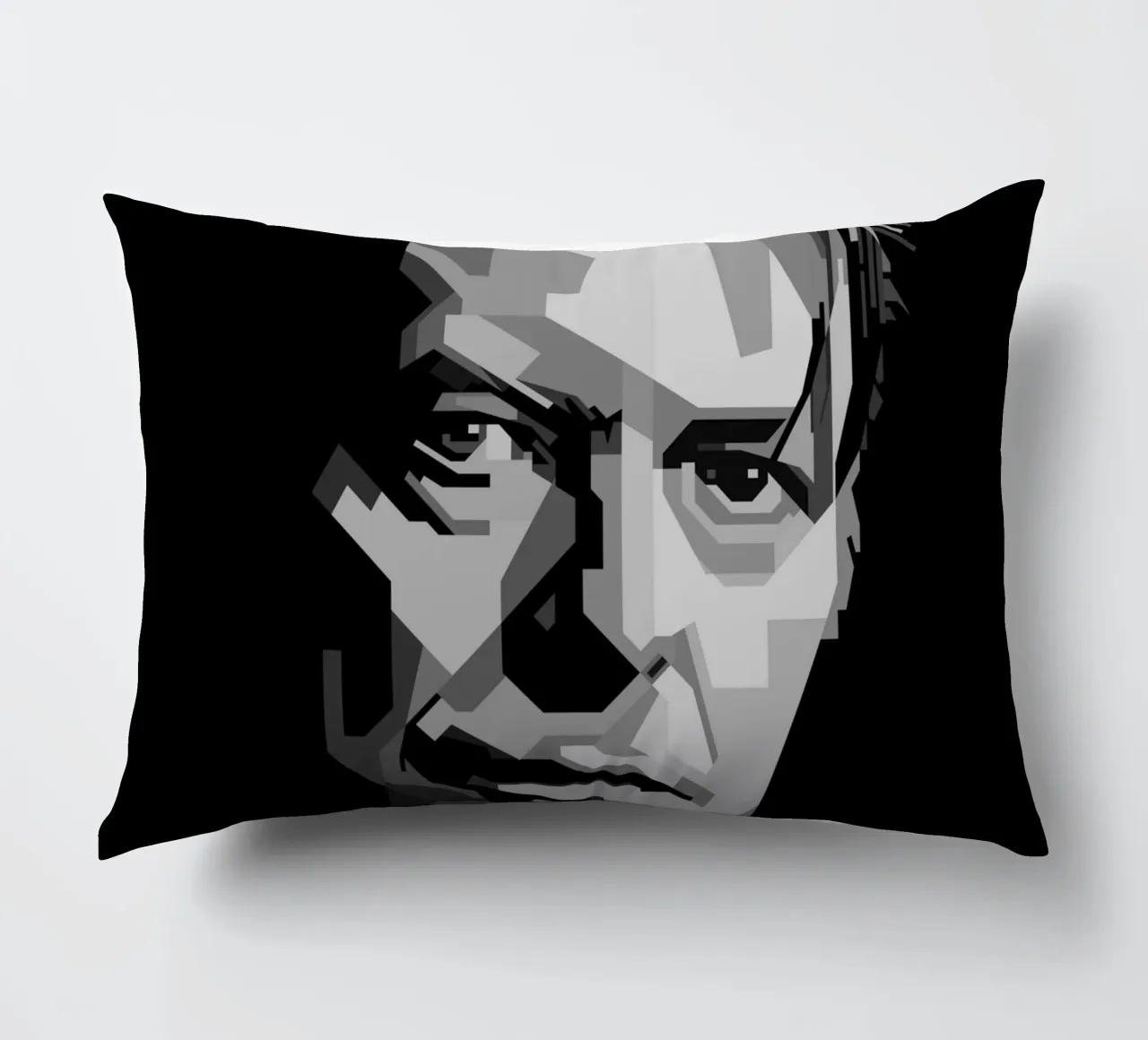 David Bowie Monochrome WPAP cuscino da KP Artwork