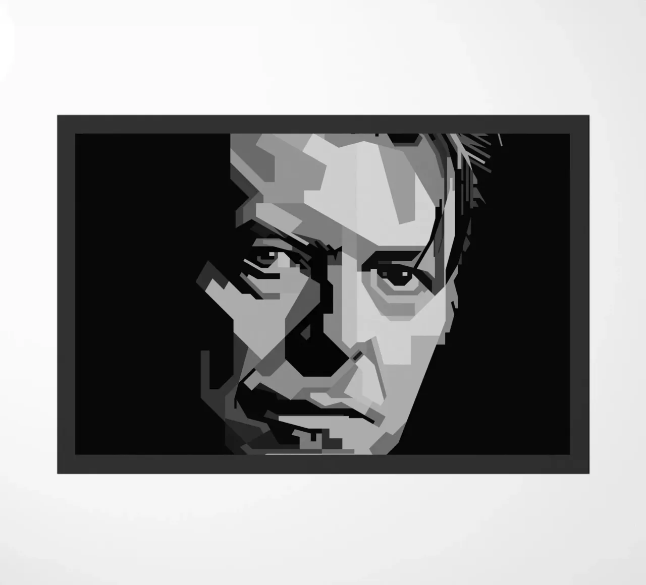 David Bowie Monochrome WPAP zerbino da KP Artwork