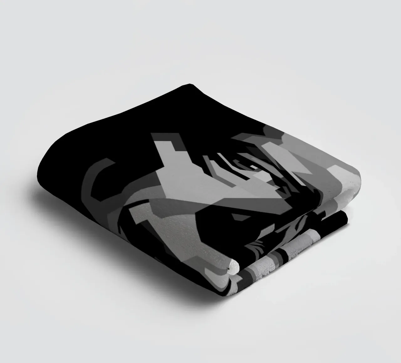 David Bowie Monochrome WPAP asciugamano da bagno da KP Artwork