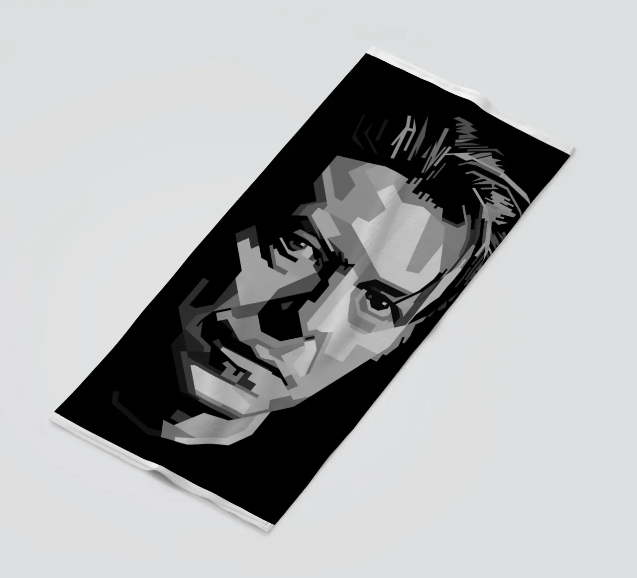 David Bowie Monochrome WPAP telo mare da KP Artwork