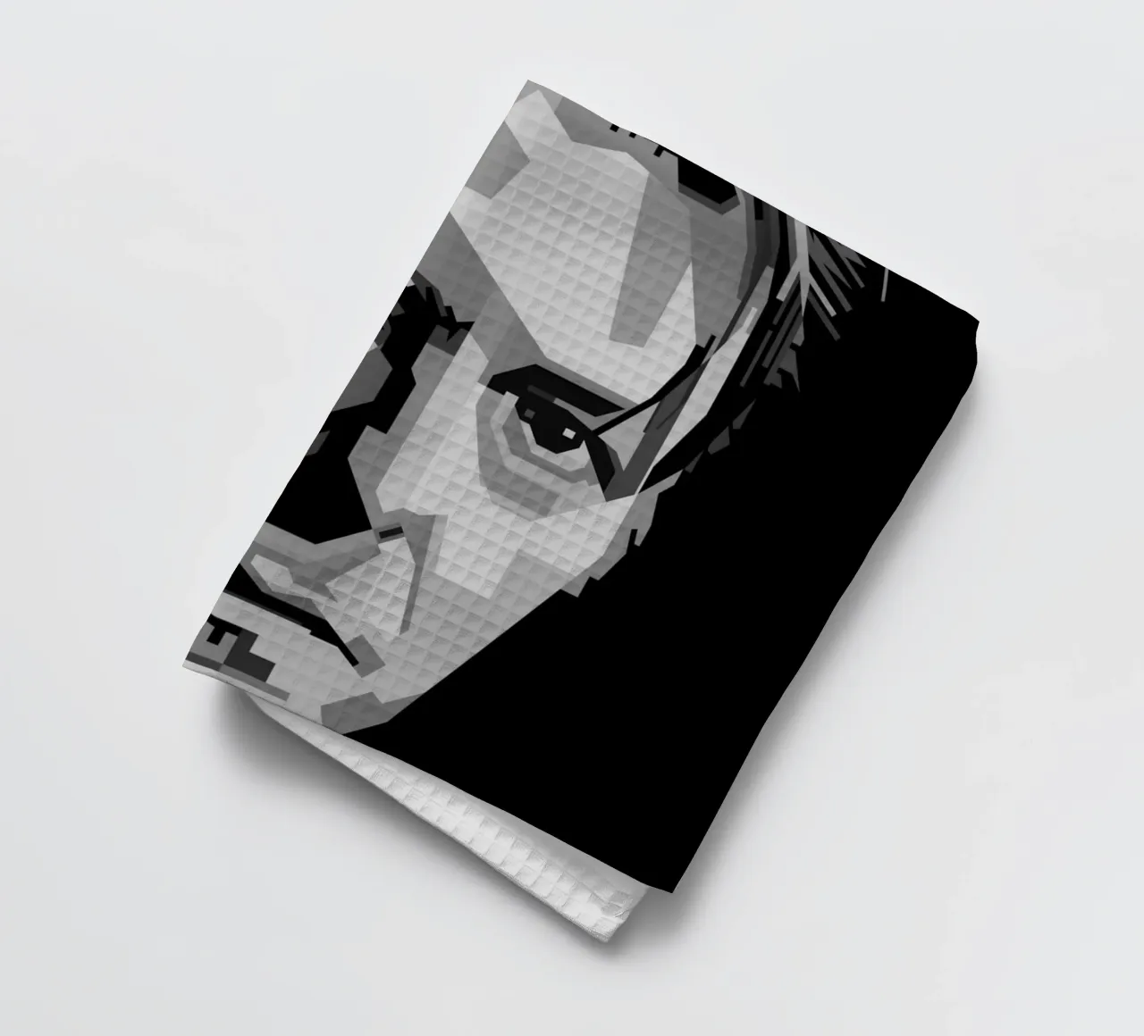 David Bowie Monochrome WPAP canovaccio da cucina da KP Artwork