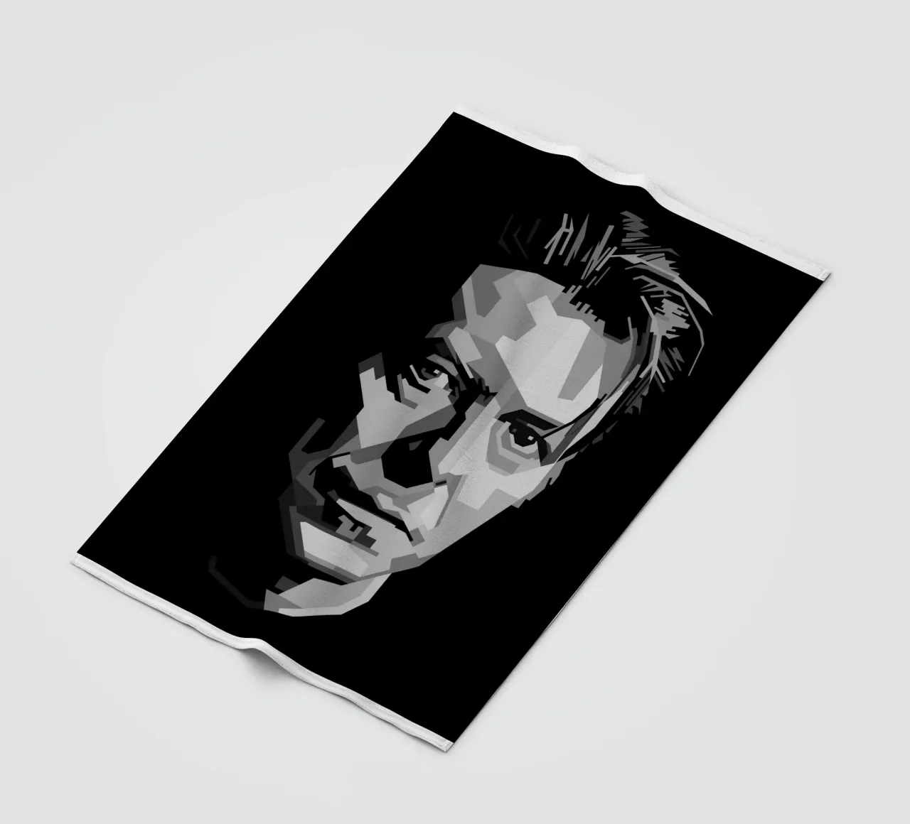 David Bowie Monochrome WPAP coperta in pile da KP Artwork