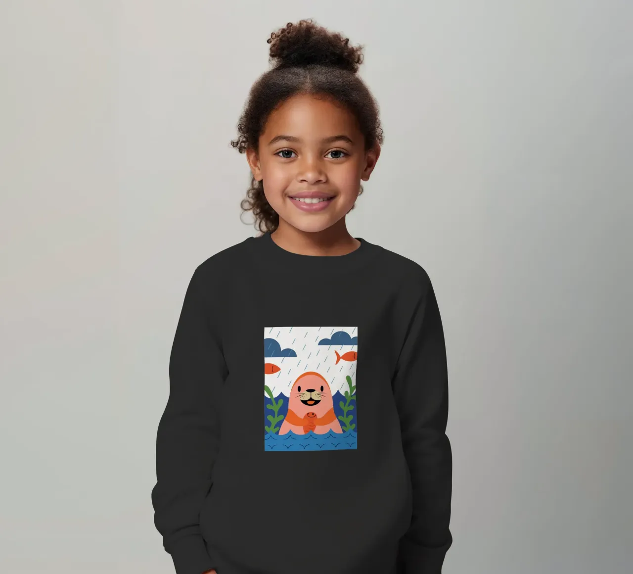 Sigillo felice felpa bambino da PROTECT ANIMALS