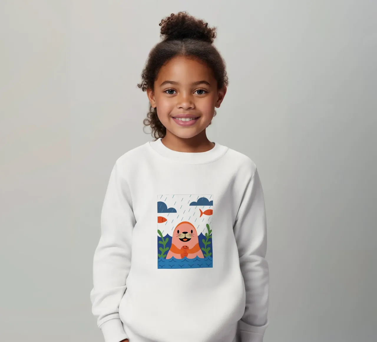 Sigillo felice felpa bambino da PROTECT ANIMALS