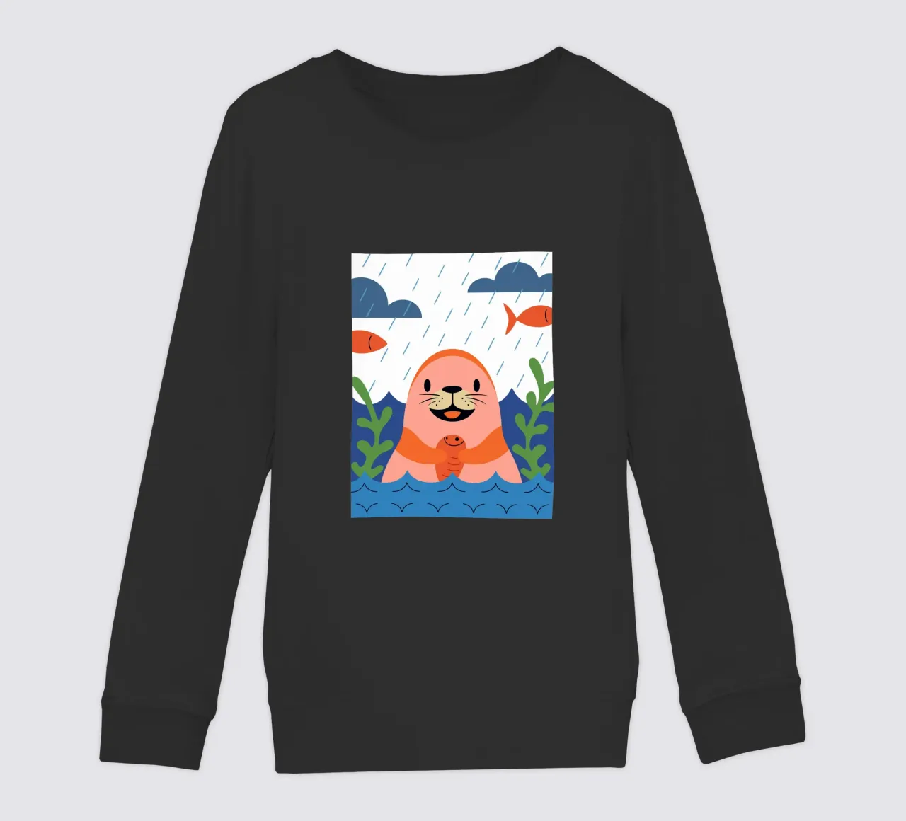 Sigillo felice felpa bambino da PROTECT ANIMALS