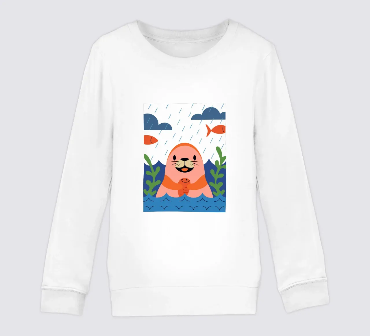 Sigillo felice felpa bambino da PROTECT ANIMALS