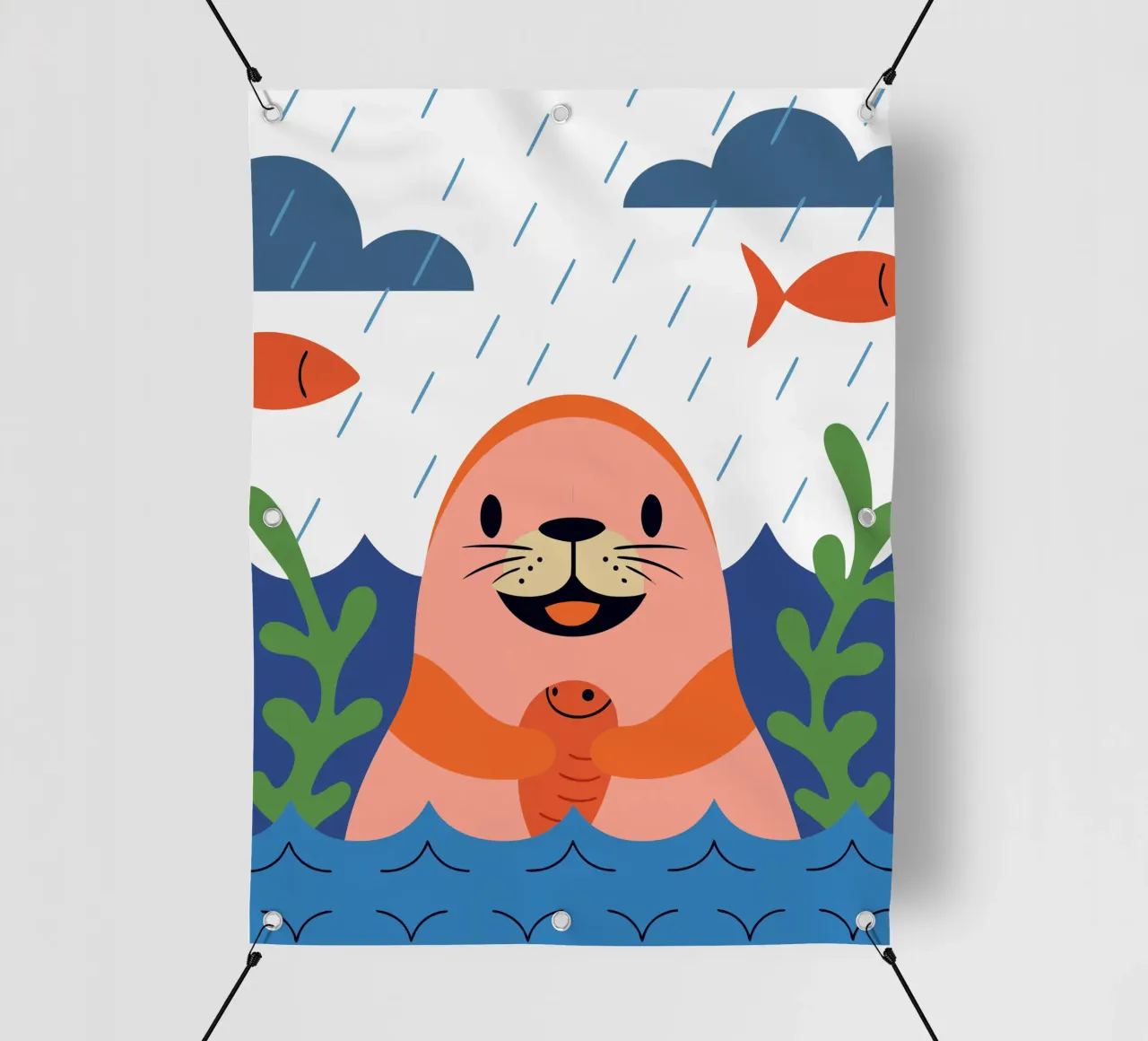 Sigillo felice telo in pvc da PROTECT ANIMALS