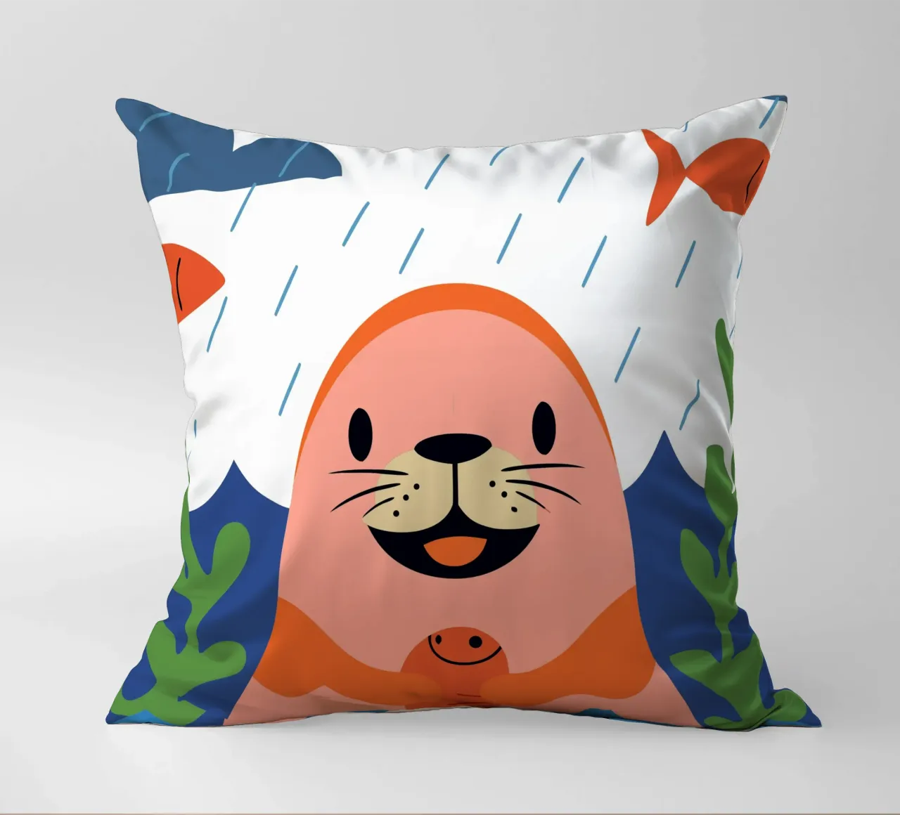 Sigillo felice cuscino da PROTECT ANIMALS