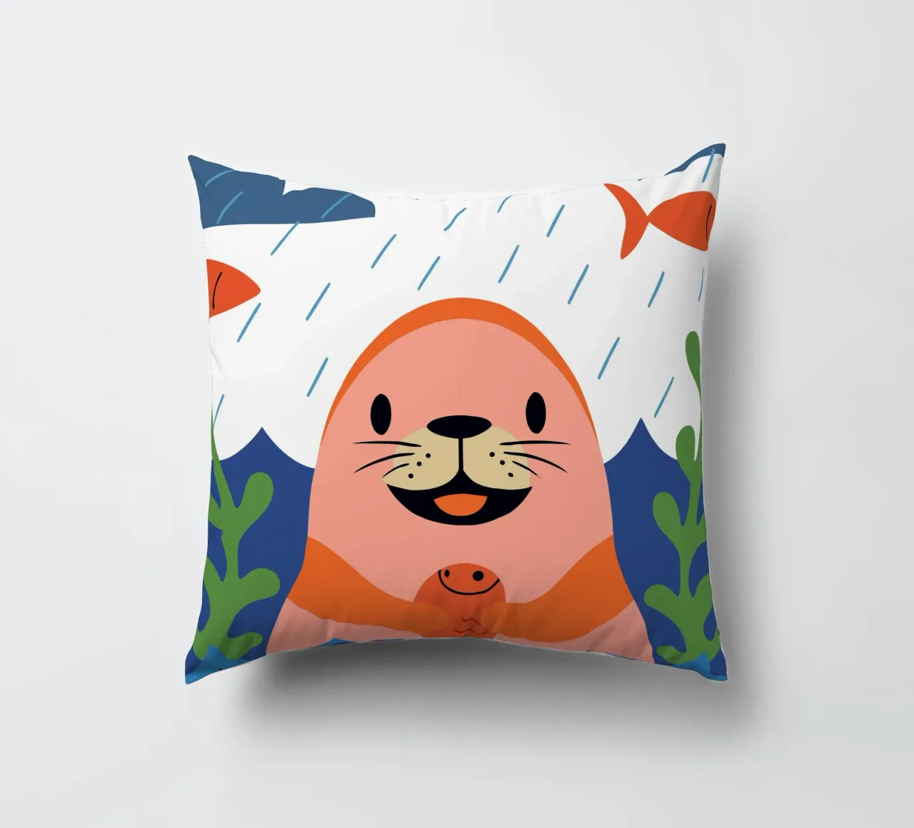 Sigillo felice cuscino da PROTECT ANIMALS