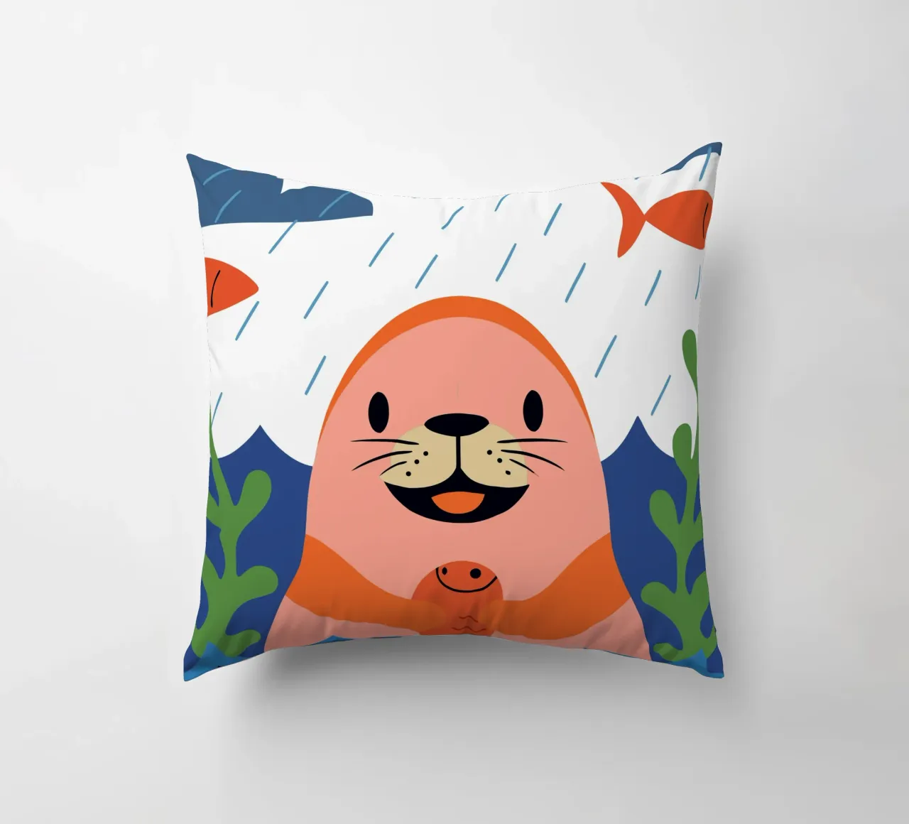 Sigillo felice cuscino da PROTECT ANIMALS