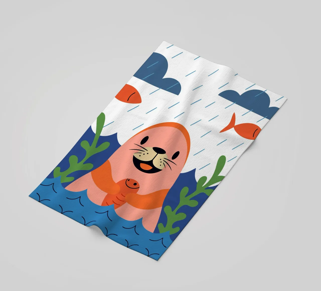 Sigillo felice telo mare da PROTECT ANIMALS