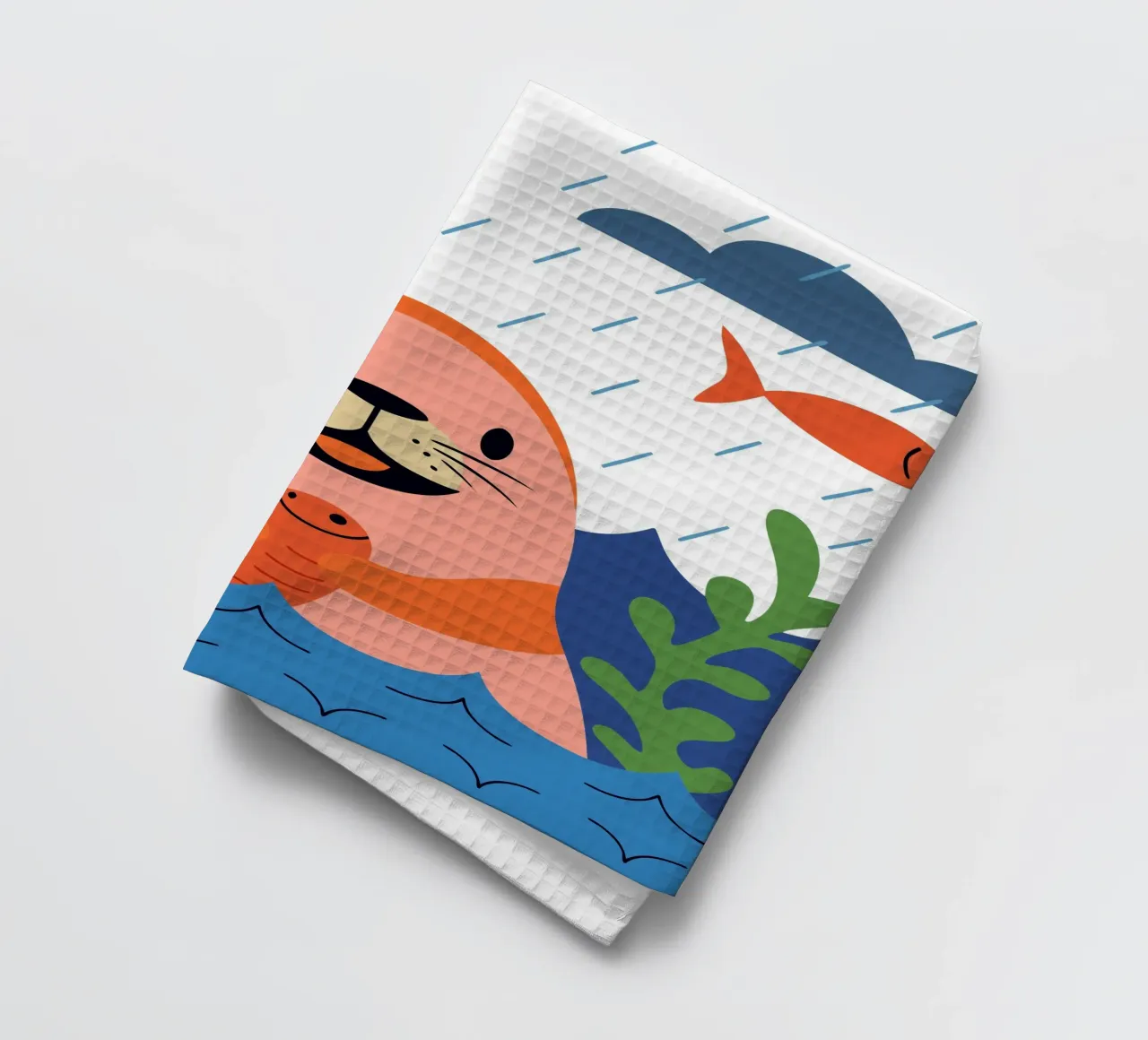 Sigillo felice canovaccio da cucina da PROTECT ANIMALS