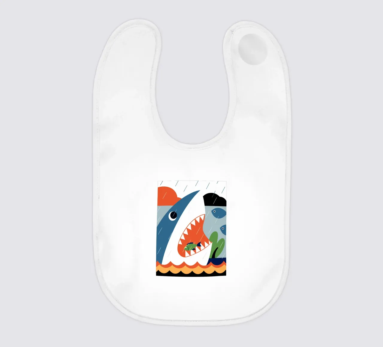 Hai-Angriff Babylätzchen von PROTECT ANIMALS