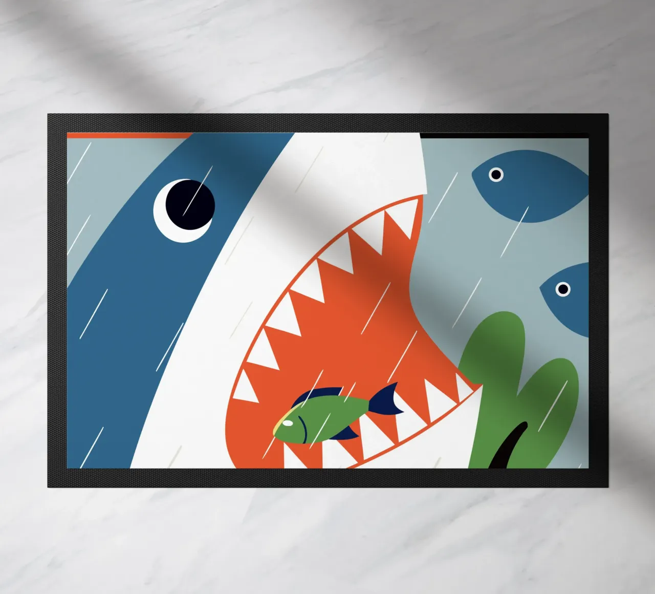 Shark Attack doormat by PROTECT ANIMALS