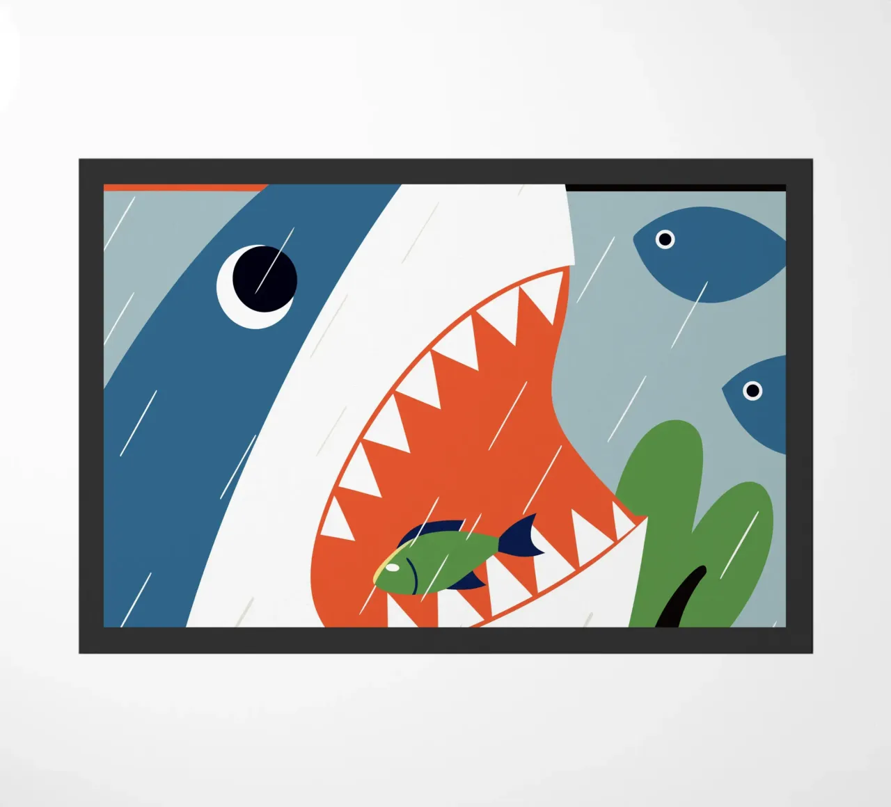 Shark Attack doormat by PROTECT ANIMALS