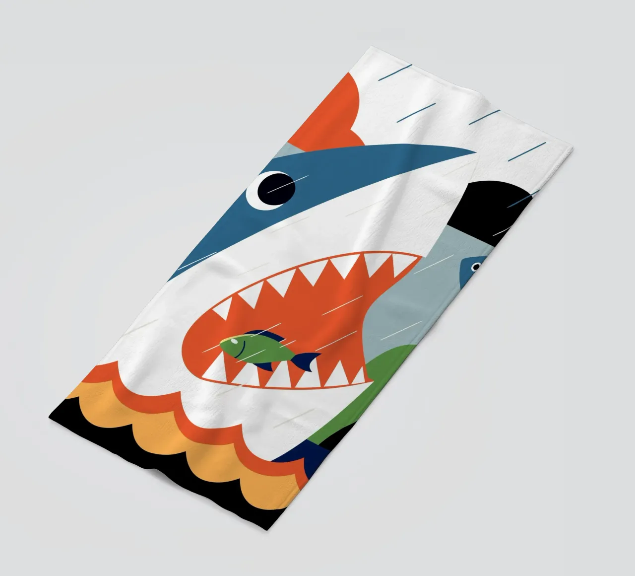 Haaienaanval strandhanddoek van PROTECT ANIMALS